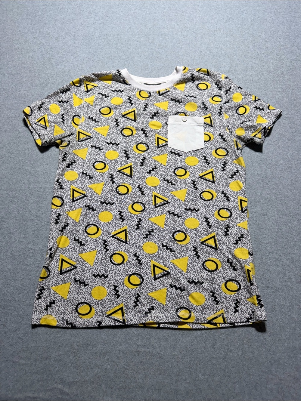 Counter Intelligence Retro Nerdcore Geometric Short Sleeve Tee Pocket Size M